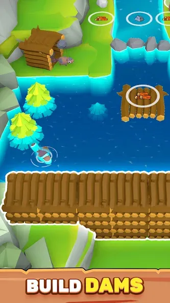 Beaver Builder (Бивер Билдер) [МОД: Много монет, Открытые уровни и Мега MOD] Screenshot 2