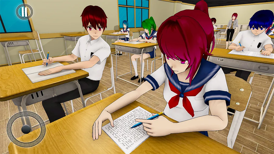 Anime Girl School Teacher 3D [МОД: Все открыто, Дополнительные деньги и Меню MOD] Screenshot 1