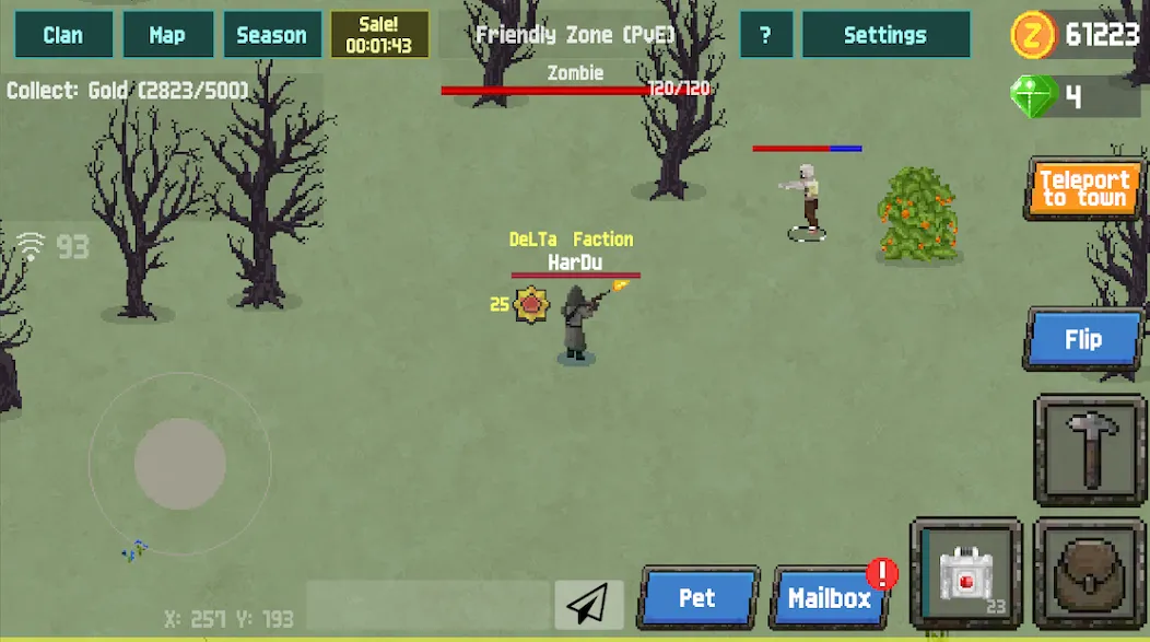 Zombix Online (Зомбикс Онлайн) [МОД: Все открыто, Дополнительные деньги и Меню MOD] Screenshot 3