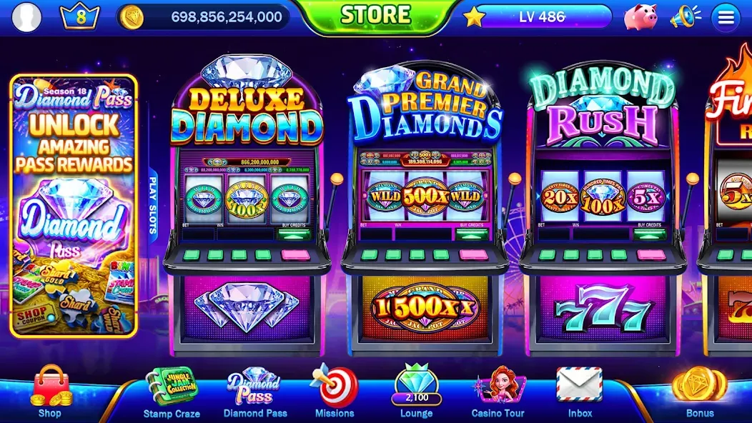 Classic Slots™ - Casino Games (Классические слоты) [МОД: Бесконечные деньги, Монеты и Мега MOD] Screenshot 2