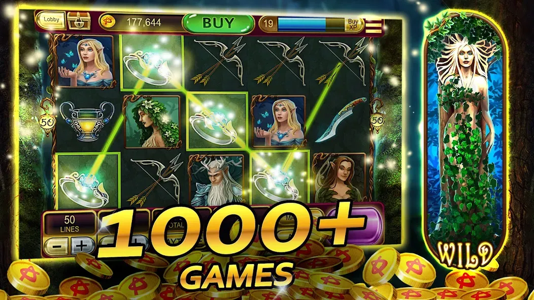 Vegas Casino - Slot Machines (Вегас Казино) [МОД: Все открыто, Дополнительные деньги и Меню MOD] Screenshot 3