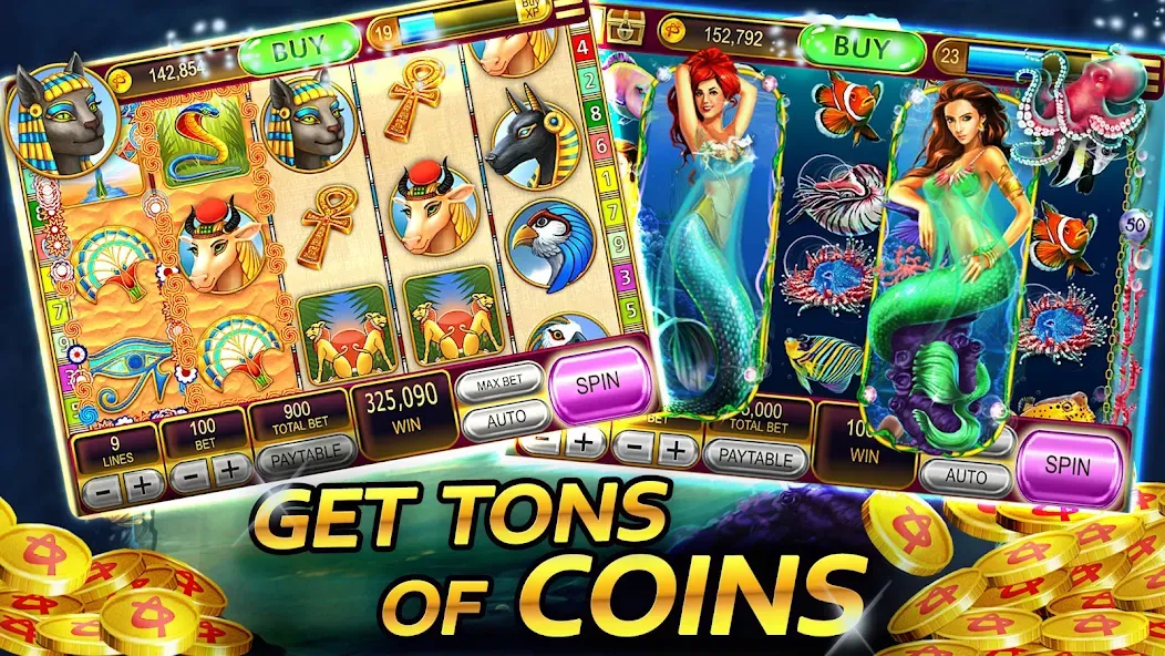 Vegas Casino - Slot Machines (Вегас Казино) [МОД: Все открыто, Дополнительные деньги и Меню MOD] Screenshot 4