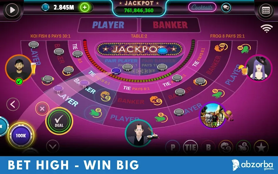 Baccarat (Баккара) [МОД: Все открыто, Дополнительные деньги и Меню MOD] Screenshot 2