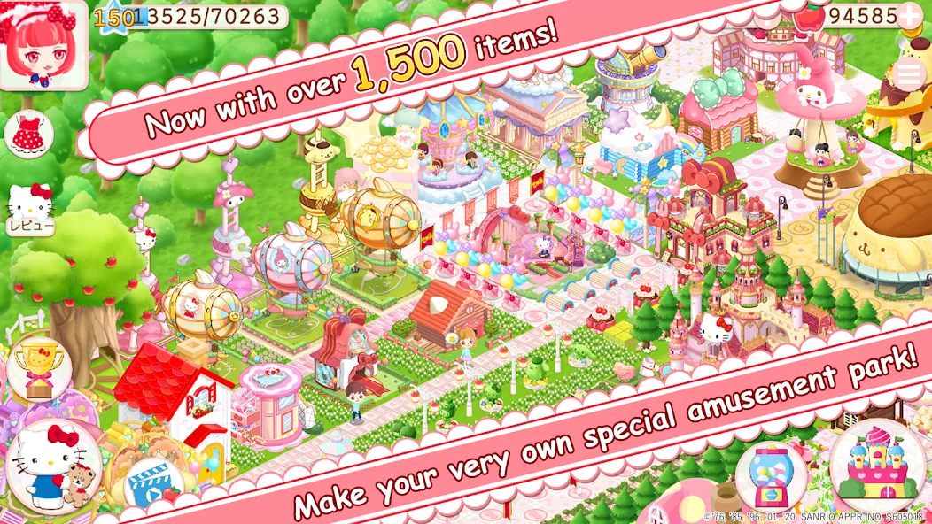 HelloKittyWorld2 Sanrio Kawaii (ХеллоуКиттиВорлд2 Санрио Каваии) [МОД: Все открыто, Дополнительные деньги и Меню MOD] Screenshot 2