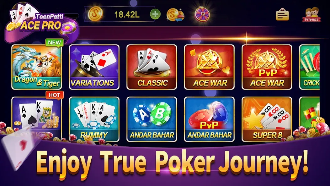 Teenpatti Ace Pro -poker,rummy (Тинпатти Эйс Про) [МОД: Бесконечные деньги, Монеты и Мега MOD] Screenshot 3