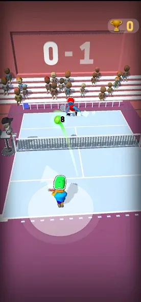 Deuce Hit! (Tennis) [МОД: Меню, Бесконечные монеты и Открытые уровни] Screenshot 1