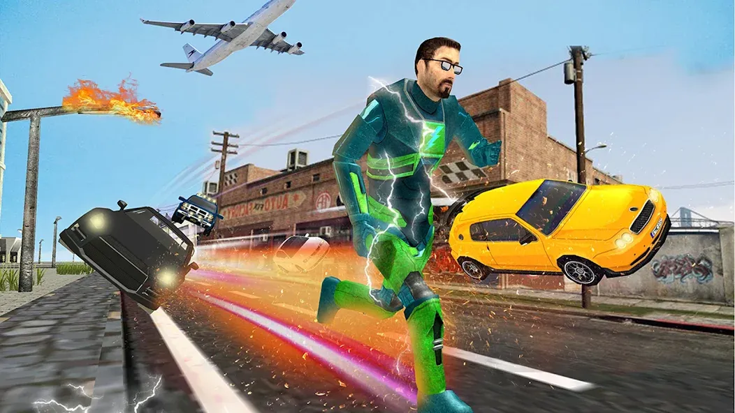 Light Superhero Speed Hero [МОД: Все открыто, Дополнительные деньги и Меню MOD] Screenshot 2