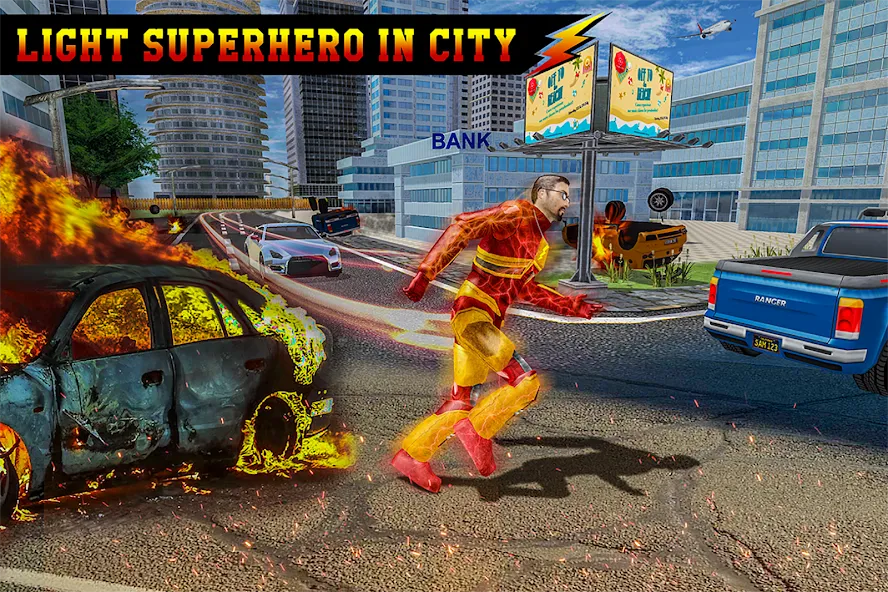 Light Superhero Speed Hero [МОД: Все открыто, Дополнительные деньги и Меню MOD] Screenshot 3