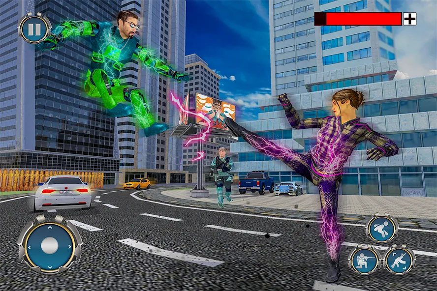 Light Superhero Speed Hero [МОД: Все открыто, Дополнительные деньги и Меню MOD] Screenshot 4
