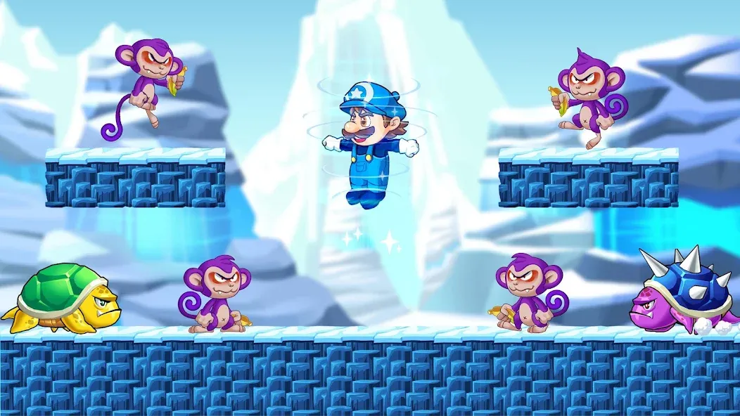 Super Machino: adventure game (упер Мачино го) [МОД: Меню, Бесконечные монеты и Открытые уровни] Screenshot 5