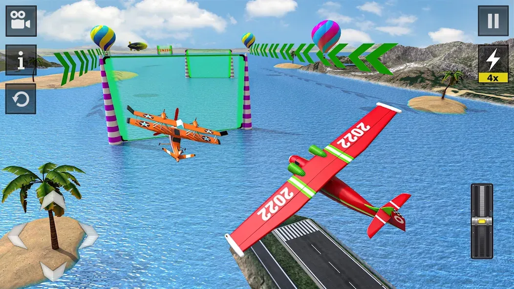 Flight Simulator - Plane Games (Флайт Симулятор) [МОД: Все открыто, Дополнительные деньги и Меню MOD] Screenshot 3