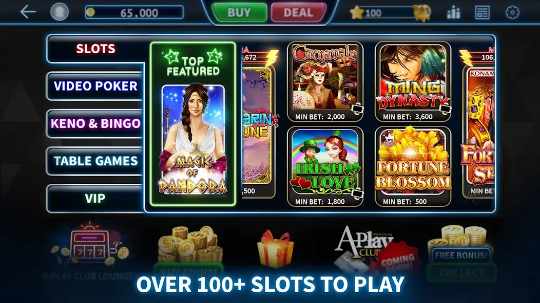 A-Play Online - Casino Games [МОД: Много денег, Монет и Все открыто] Screenshot 2