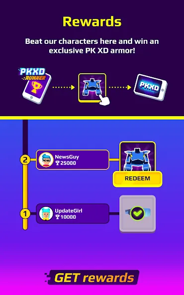 PKXD Runner (ПКХД Раннер) [МОД: Бесконечные деньги, Монеты и Мега MOD] Screenshot 4