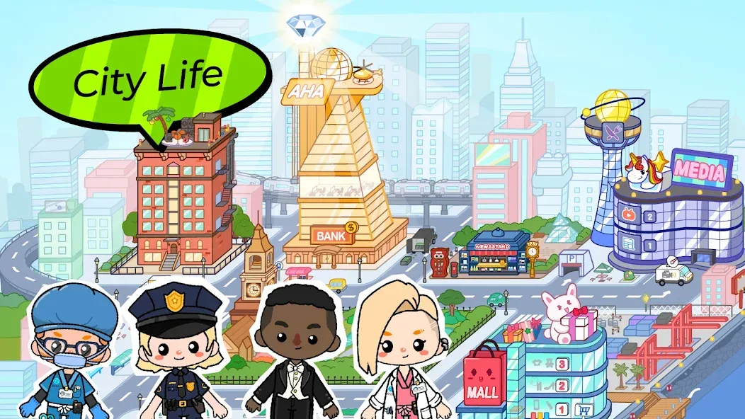 Aha World: Baby Care (Аха Ворлд) [МОД: Много монет, Открытые уровни и Мега MOD] Screenshot 4
