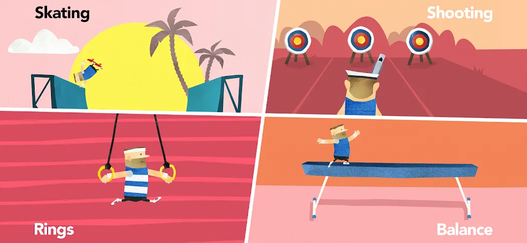 Fiete Sports - 37 Sport Games (Фите Спортс) [МОД: Все открыто, Дополнительные деньги и Меню MOD] Screenshot 2