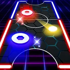 Скачать Air Hockey Glow HD Ultimate 2D (Эйр) [МОД: Много монет, Открытые уровни и Мега MOD] | Взлом Air Hockey Glow HD Ultimate 2D на Андроид