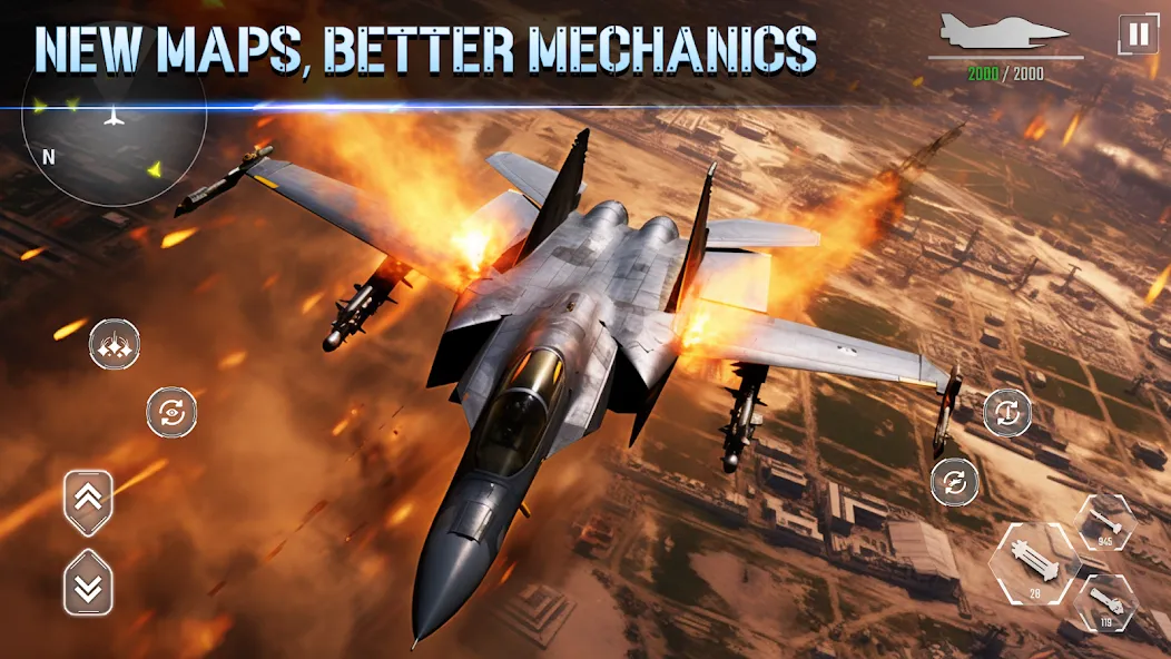 Aircraft Strike: Jet Fighter [МОД: Все открыто, Дополнительные деньги и Меню MOD] Screenshot 4