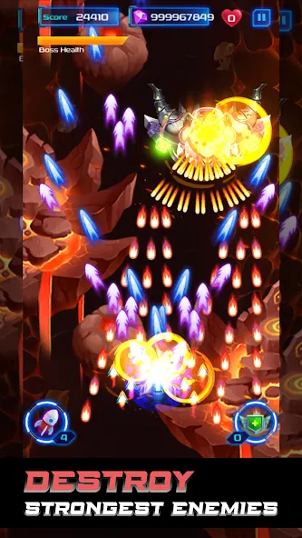 Galaxy Attack: Space Shooter (Гэлэкси Аттак) [МОД: Много монет, Открытые уровни и Мега MOD] Screenshot 3
