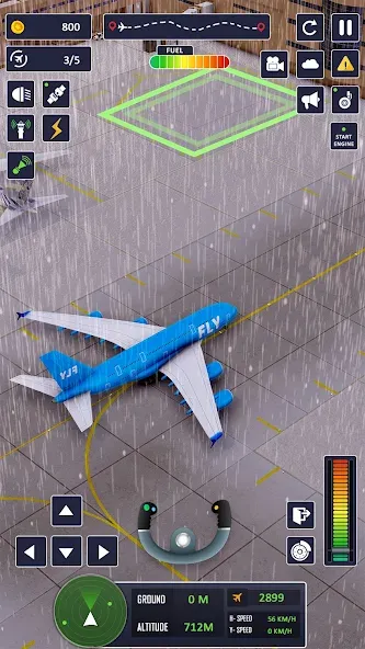 Airplane Game Flight Simulator [МОД: Меню, Бесконечные монеты и Открытые уровни] Screenshot 3