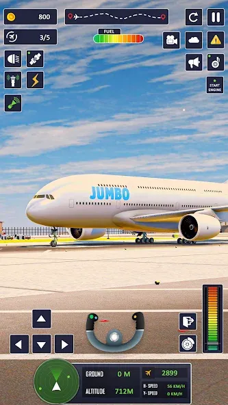 Airplane Game Flight Simulator [МОД: Меню, Бесконечные монеты и Открытые уровни] Screenshot 4