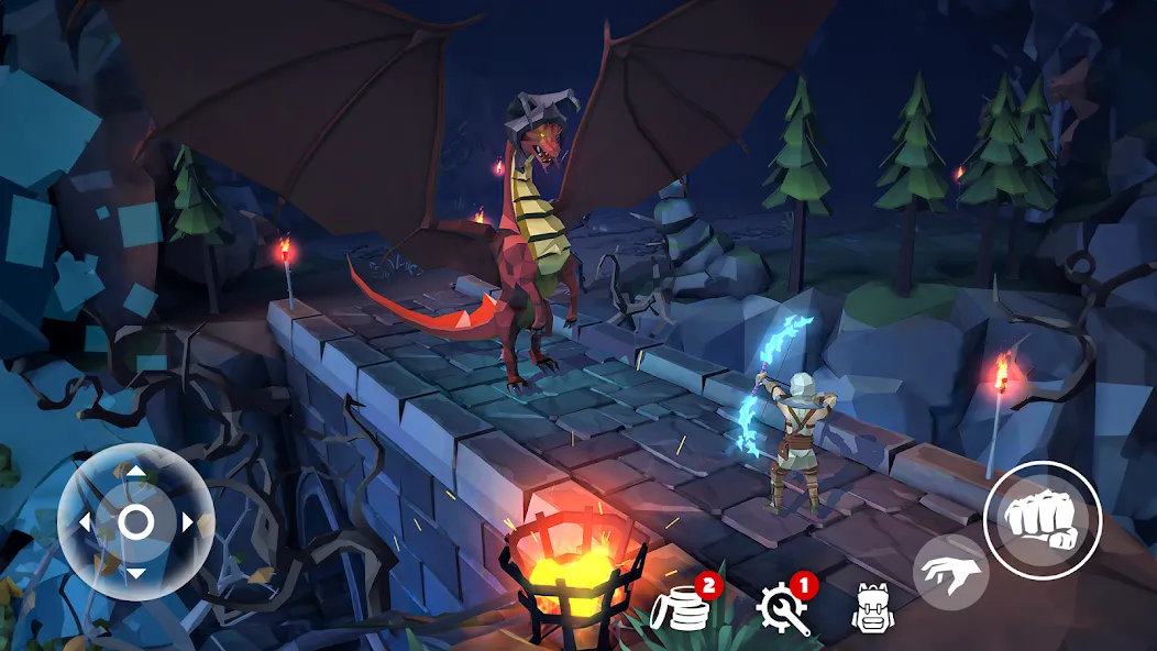 Polygon Fantasy: Action RPG (Полигон Фэнтези) [МОД: Бесконечные деньги, Монеты и Мега MOD] Screenshot 4