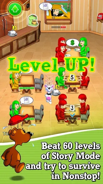 Lunch Rush HD Restaurant Games [МОД: Деньги, Монеты и Меню MOD] Screenshot 2