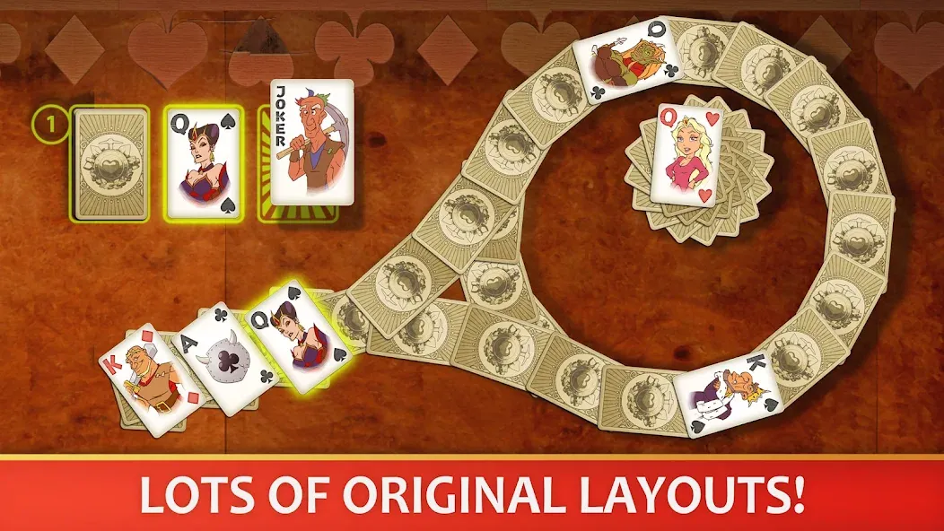 Solitaire Perfect Match [МОД: Много монет, Открытые уровни и Мега MOD] Screenshot 2