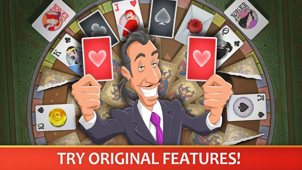 Solitaire Perfect Match [МОД: Много монет, Открытые уровни и Мега MOD] Screenshot 4