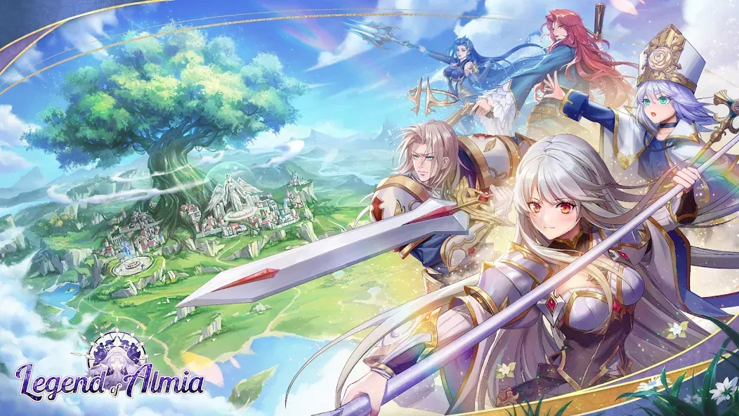 Legend of Almia:idle RPG (Легенда о Альмии) [МОД: Меню, Бесконечные монеты и Открытые уровни] Screenshot 1