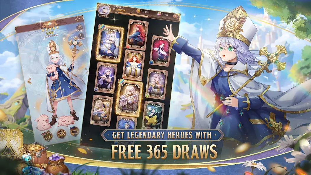 Legend of Almia:idle RPG (Легенда о Альмии) [МОД: Меню, Бесконечные монеты и Открытые уровни] Screenshot 2