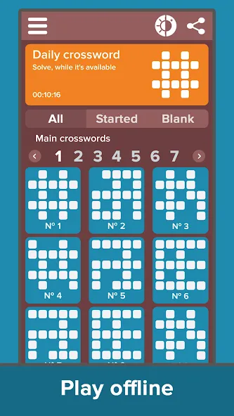 Crossword: Grand collection [МОД: Деньги, Монеты и Меню MOD] Screenshot 3