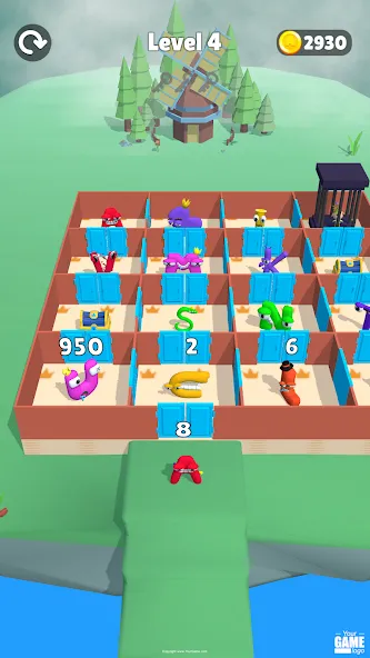 Alphabet Battle: Room Maze (Алфавит батл) [МОД: Много монет, Открытые уровни и Мега MOD] Screenshot 2