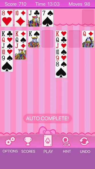Pink Solitaire (Пинк Солитер) [МОД: Бесконечные деньги, Монеты и Мега MOD] Screenshot 1