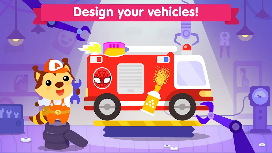 Car games for kids & toddler [МОД: Все открыто, Дополнительные деньги и Меню MOD] Screenshot 2