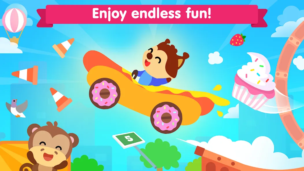 Car games for kids & toddler [МОД: Все открыто, Дополнительные деньги и Меню MOD] Screenshot 3