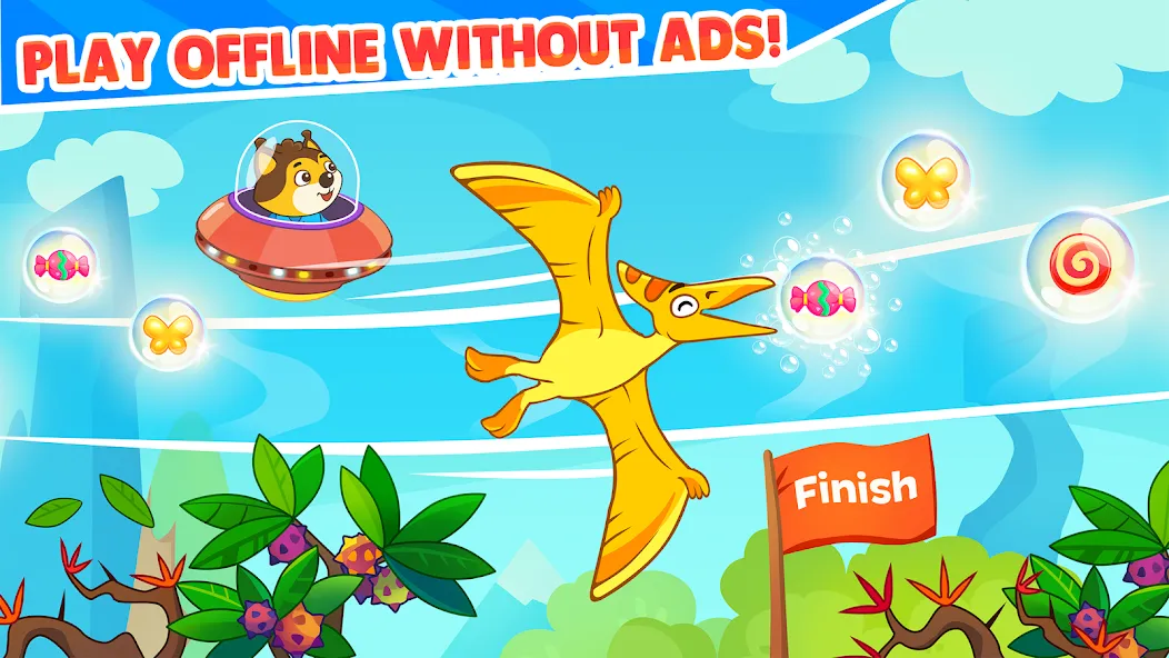 Dinosaur games for toddlers [МОД: Много монет, Открытые уровни и Мега MOD] Screenshot 5