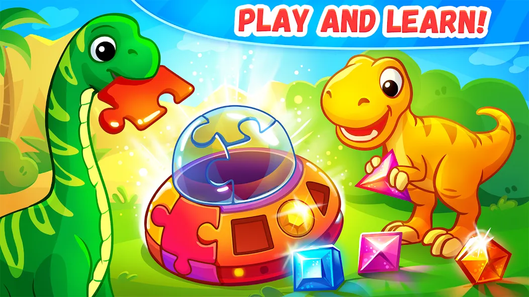 Dinosaur games for kids age 2 [МОД: Бесконечные деньги, Монеты и Мега MOD] Screenshot 2