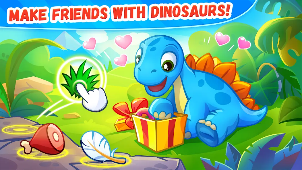 Dinosaur games for kids age 2 [МОД: Бесконечные деньги, Монеты и Мега MOD] Screenshot 4
