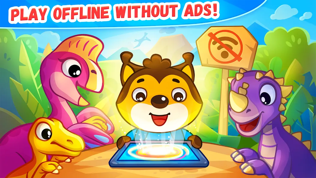 Dinosaur games for kids age 2 [МОД: Бесконечные деньги, Монеты и Мега MOD] Screenshot 5