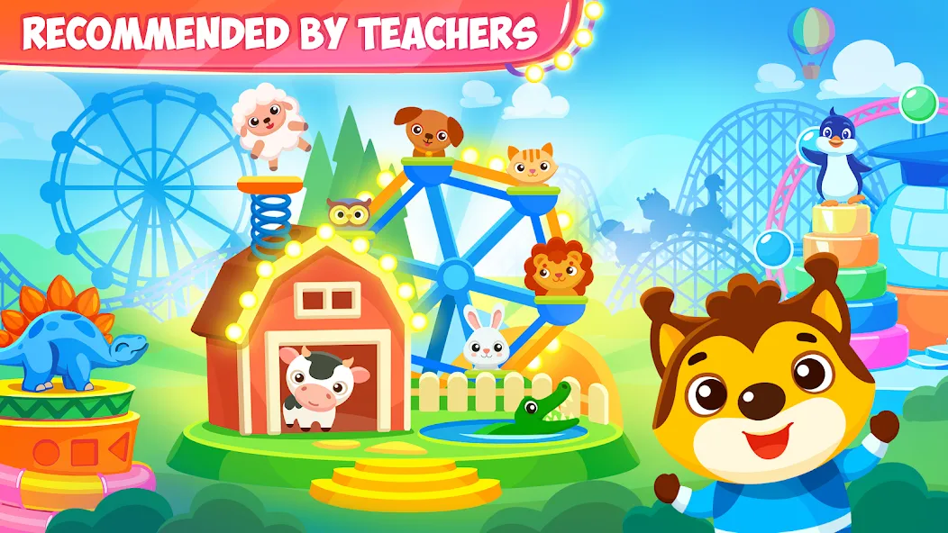 Games for kids 3 years old [МОД: Меню, Бесконечные монеты и Открытые уровни] Screenshot 1
