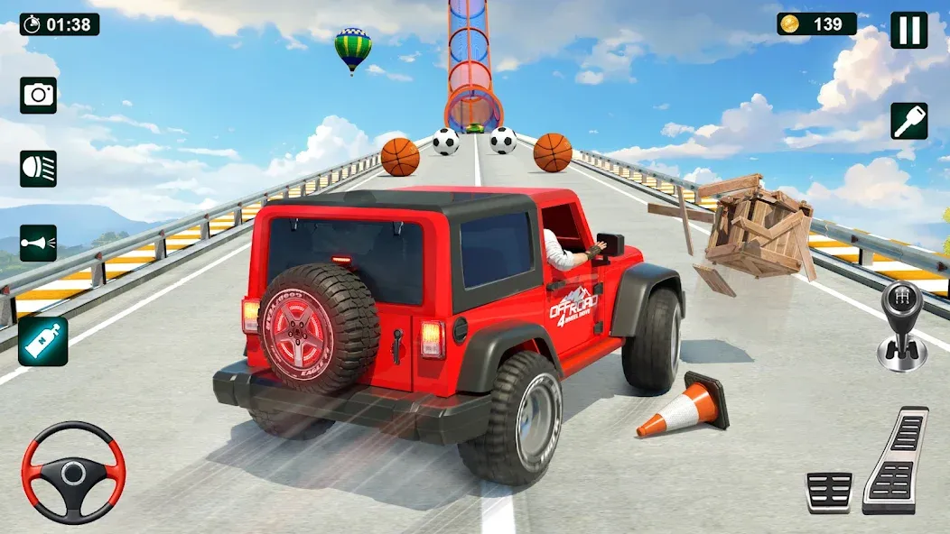 GT Car Stunt 3D: Ramp Car Game [МОД: Бесконечные деньги, Монеты и Мега MOD] Screenshot 3
