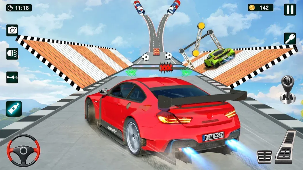 GT Car Stunt 3D: Ramp Car Game [МОД: Бесконечные деньги, Монеты и Мега MOD] Screenshot 4