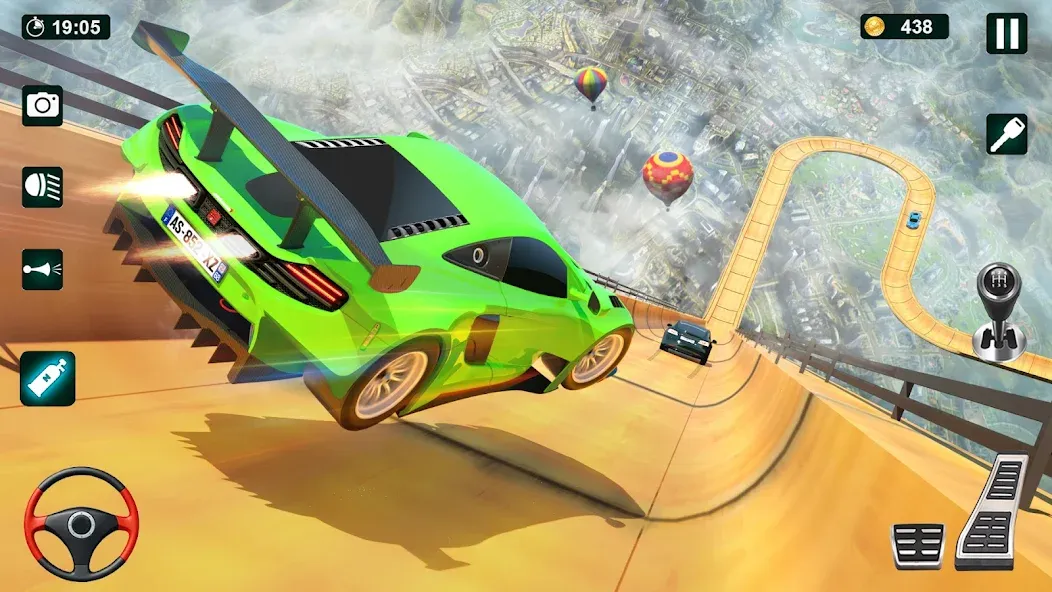 GT Car Stunt 3D: Ramp Car Game [МОД: Бесконечные деньги, Монеты и Мега MOD] Screenshot 5