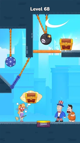 Cut Master: Fun Rope Cut Game (Кат зе Роуп) [МОД: Все открыто, Дополнительные деньги и Меню MOD] Screenshot 2