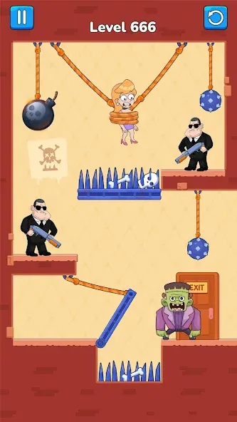 Cut Master: Fun Rope Cut Game (Кат зе Роуп) [МОД: Все открыто, Дополнительные деньги и Меню MOD] Screenshot 5