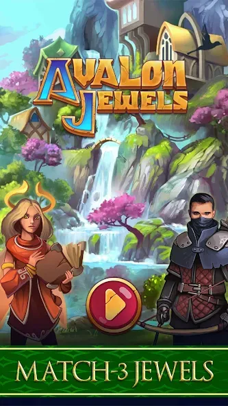 Avalon Jewels Match-3 (Авалон Джуэлс) [МОД: Все открыто, Дополнительные деньги и Меню MOD] Screenshot 1