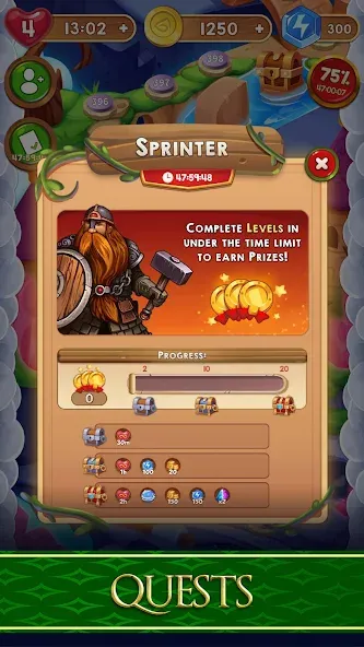 Avalon Jewels Match-3 (Авалон Джуэлс) [МОД: Все открыто, Дополнительные деньги и Меню MOD] Screenshot 5