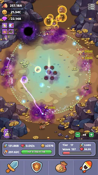 Wild Survival - Idle Defense (Уайлд Сурвивал) [МОД: Бесконечные деньги, Монеты и Мега MOD] Screenshot 5