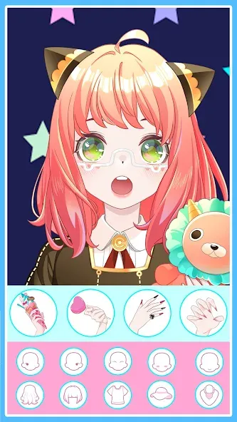 Anime Avatar Maker 2: Dress Up (Долл Аниме Аватар Мейкер Гейм) [МОД: Много монет, Открытые уровни и Мега MOD] Screenshot 3