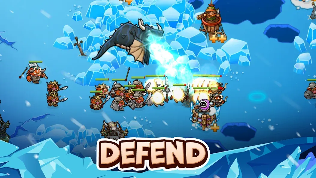 Crazy Defense Heroes - TD Game (Крейзи Дефенс Хероес) [МОД: Много денег, Монет и Все открыто] Screenshot 1
